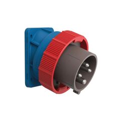 Steffen Palazzoli CEE 20° Winkel-Stecker 16/4, 3LPE, 400V, 6h, IP66/67/69 vernickelt
