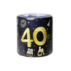 Trendcompany Scherzartikel Wc Papier, 40. Geburtstag