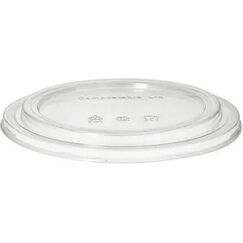 Papstar Deckel für Salatschale pure 50 Stück, PLA transparent D:18.4cm