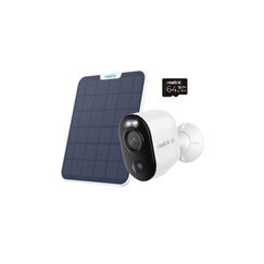 Reolink Argus B350 4K Kamera+Solar+64 GB IP65 WLAN Überwachungskamera weiss