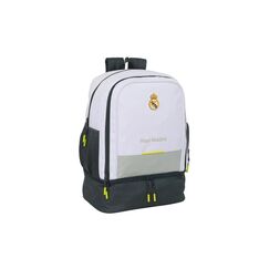 Safta Real Madrid Trainingsrucksack 42 l, mit Schuhfach, weiss/schwarz