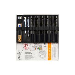 Tombow Bleistift MONO 100 12er-Set Härtegrad 4H/3H/2H/H/F/HB/B/2B/3B/4B/5B/6B