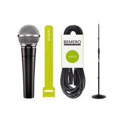 Shure SM58 Vocalist-Bundle SM58-LCE, Mikstativ, Mikkabel 20m