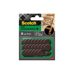 Scotch Möbelgleiter Aussenbereich braun, Ø 19mm Für Gartenmöbel und Aussenbereich