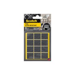 Scotch Filzgleiter  24mm x 22mm, 12/Packung Extrembeständige Filzpads