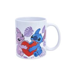 Stor Lilo & Stitch Tasse Angel & Stitch Heart 325 ml