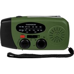 Thomson Emergency Radio RT260 Green, Solar, Flashlight, Powerbank