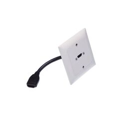 Contrik Feller EDIZIOdue UP HDMI Anschlussdose 1x HDMI Durchführung mit Kabel