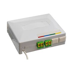 Lightwin FTTH OTO Box 4x LC/APC Kupplungen, Breakoutkabel 50 m