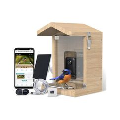 Sanilu Vogelfutterhaus mit Kamera mit Solarpanel