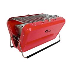 Ohmex TRAGBARER GRILL HOLZKOHLE 311  X222 X210 MM GEÖFFNET
