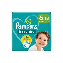 Pampers Baby Dry Windeln Gr.6 18 Stück für 13–18kg