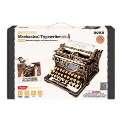 ROKR Mechanische Schreibmaschine Classic 320-teiliges funktionales Holzmodell