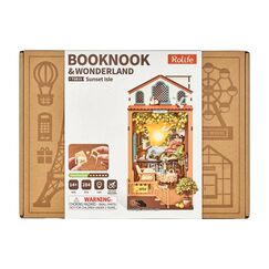 Rolife Sunset Isle Book Nook 284-teiliges DIY-Modell mit Beleuchtung