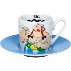 Könitz Porzellan Könitz Espresso Asterix Big Boss 85ml., höhe 60mm, breite 120mm, Ø 120mm