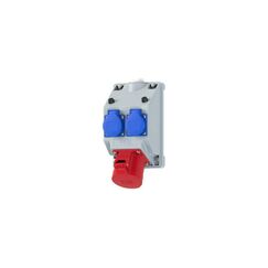 Spälti Wandsteckdosenkombination COMBO-POL2 32/5 IP44 2xT23