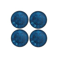 Mäser Platzteller Tiles 4 Stück, 33 cm, Classic Blue