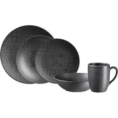 Mäser Speise-Service Tiles 10-teilig, Schwarz