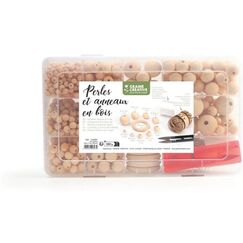 GRAINE CREATIVE Graine Holzperlen 747 Stück