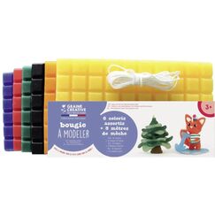 GRAINE CREATIVE Graine Knetwachs 6 x 175 g, leuchtende Farben