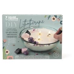 GRAINE CREATIVE Graine Bastelset Kerzen giessen, Lithotherapie