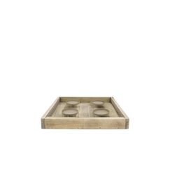 CHALET 4er Kerzenhalter Feylä L 38x38x5cm natur