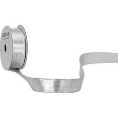 Spyk Geschenkband Monte Carlo silber, B: 15 mm, L: 5 m