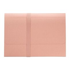 Kolma Fächermappe Weizenstroh A4 12 Tabs, rosa