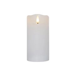 Star Trading, LED-Kerze Flamme Rustic, Ø 7. 0.06W, IP20, Weiss