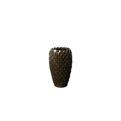 Broste Copenhagen BC Dorthea Vase Bronze, Reaktiv glasierte Keramik