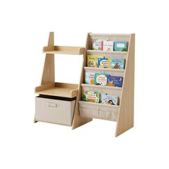 Relaxdays Kinder-Bücherregal H x B x T: ca. 80 x 84,5 x 34,5 cm