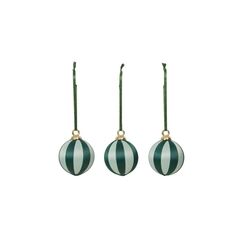 Broste Copenhagen BC Joy Ornament Aufhänger Green 8 Stück