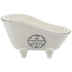 Diaqua Dekorbadewanne Sweet Home 24.5 X 11.5 X 13.5 cm, Weiss