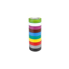 Adam Hall Accessories Isolierband 580813 0.13 x 15 mm x 10 m, Set aus 10 Farben