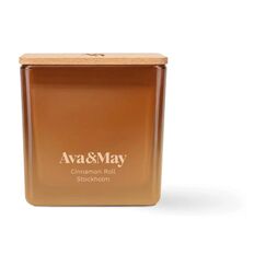 AVA & MAY DuftkerzeCinnamon Roll, 220 gr Brenndauer 56h, 100% pflanzlicher Wachs