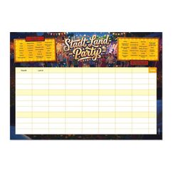 Trendform Papiertischset STADT-LAND-PARTY Block mit 50 Blatt