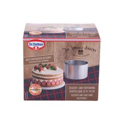 Dr. Oetker Dessert-/Tortenring Vintage 10-18cm verstellbar