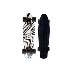 Slide Skateboard Slide Cruiser Board 22-Zoll Black & White