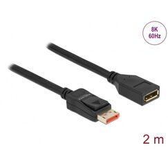 DeLOCK DisplayPort Verlängerungskabel 8K 60 Hz 2 m