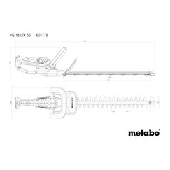 Metabo HS 18 LTX 55 Doppelte Klinge 2,6 kg