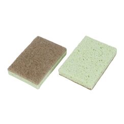 Ebnat Cellulose Schwamm mit Sisal-Pad, grün, 2 Stück
