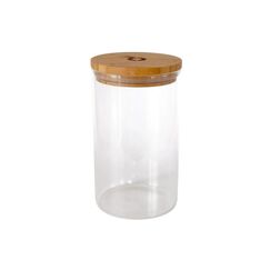 pandoo Vorratsglas 1L Glas, Bambus