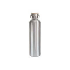 pandoo Trinkflasche isoliert, 1L Bambus, Edelstahl