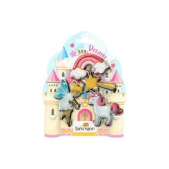 RBV Birkmann Ausstecher-Set Girl Dreams Edelstahl, Einhorn, Fee und Feenstab