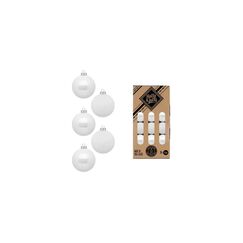Holly & Jolly H&J Weihnachtskugel Pure White, 36 Stück Glas, D: 4 cm