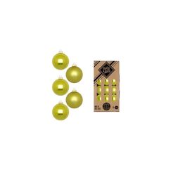 Holly & Jolly H&J Weihnachtskugel Juicy Lime, 36 Stück Glas, D: 4 cm