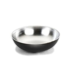 Holly & Jolly H&J Dekoschale Silber-Schwarz, D: 30 cm Kunststoff