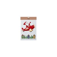 Holly & Jolly H&J Fensterbild Santa 40 cm, Kunststoff
