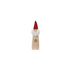 Holly & Jolly H&J Aufsteller Weihnachtsmann, 22 cm Holz, Textil