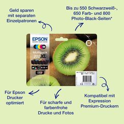 Epson Kiwi Multipack 5-colours 202XL Claria Premium Ink